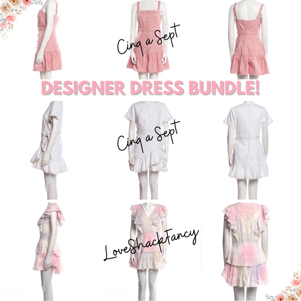 Lot of 3 Women’s Dresses! 2 Cinq a Sept dresses & LoveShackFancy dress!